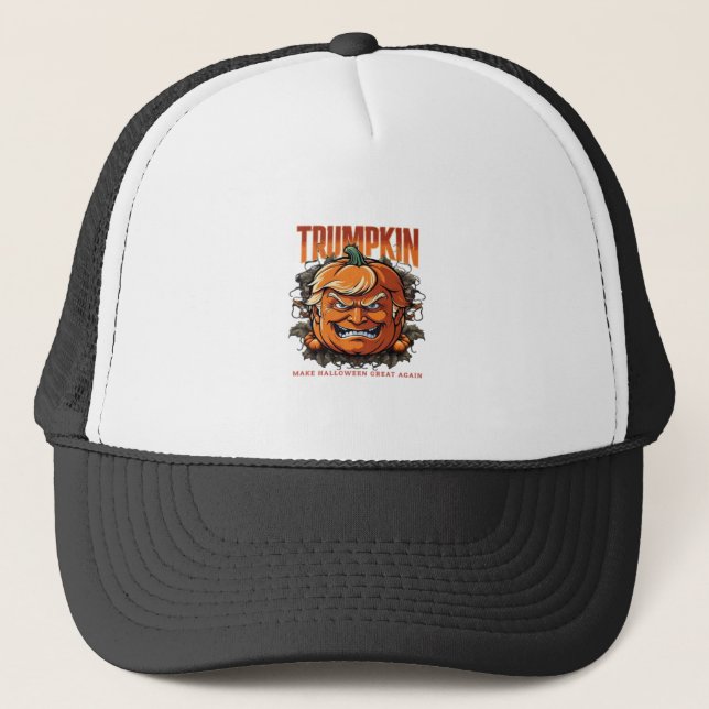 Halloween Trumpkin Gör Halloween Underbar igen Tre Keps (Framsida)