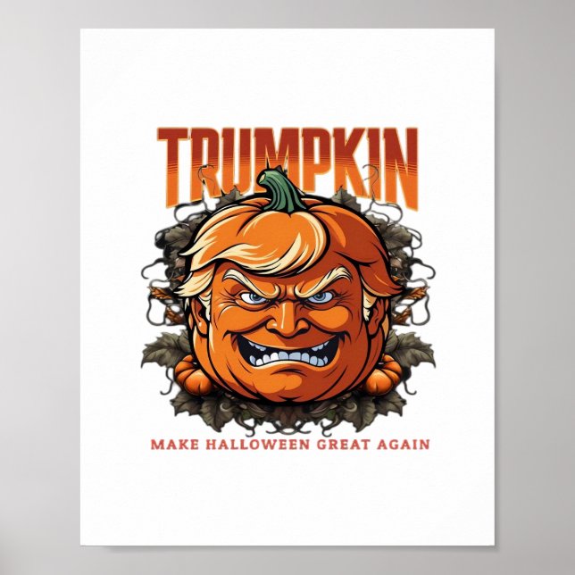 Halloween Trumpkin Gör Halloween Underbar igen Tre Poster (Framsidan)