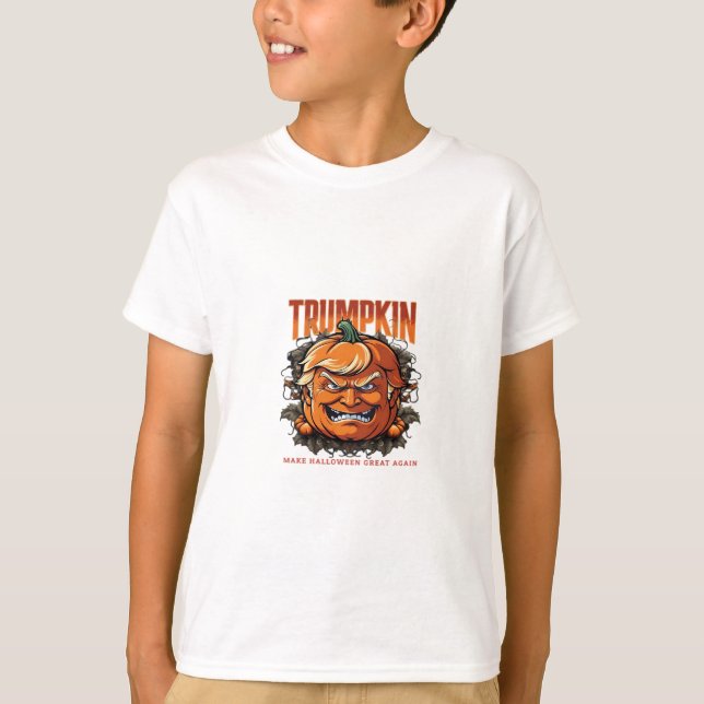 Halloween Trumpkin Gör Halloween Underbar igen Tre T Shirt (Framsida)