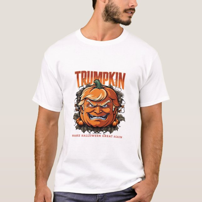 Halloween Trumpkin Gör Halloween Underbar igen Tre T Shirt (Framsida)