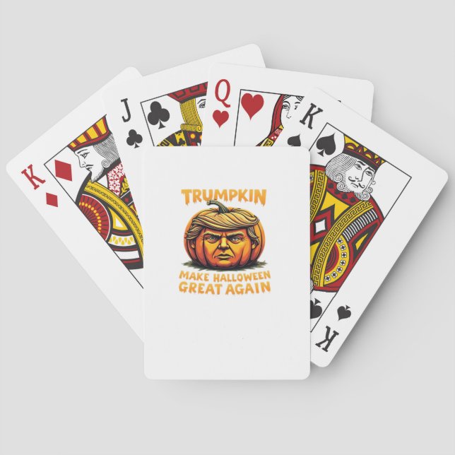 Halloween Trumpkin gör Halloween Underbart igen Casinokort (Baksidan)