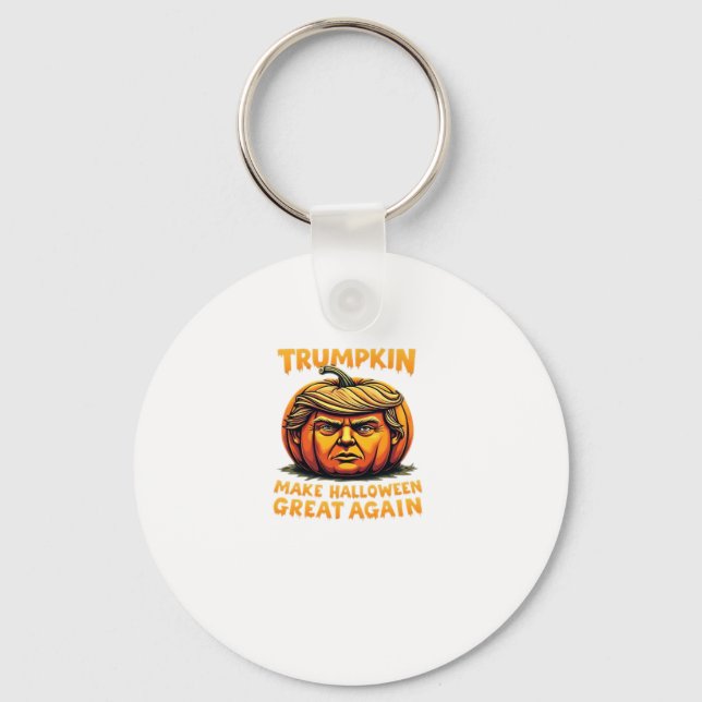 Halloween Trumpkin gör Halloween Underbart igen Nyckelring (Framsida)
