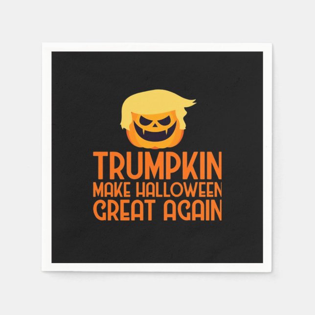 Halloween Trumpkin gör Halloween Underbart igen Pappersservett (Framsidan)