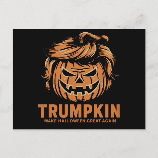 Halloween Trumpkin gör Halloween Underbart igen Vykort (Framsida)