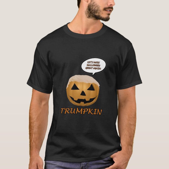 Halloween Trumpkin Passande T Shirt (Framsida)