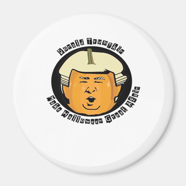Halloween Trumpkin Pumpkin Classic Magnet (Framsidan)