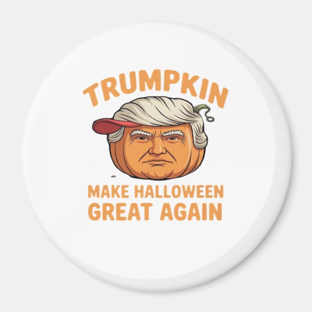 Halloween Trumpkin - Spooky Parody Quote för Hallo Magnet (Framsidan)
