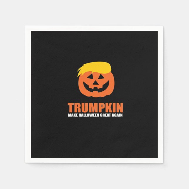 Halloween Trumpkin V2 Pappersservett (Framsidan)