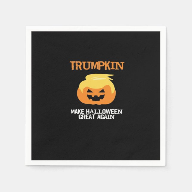 Halloween Trumpkin V3 Pappersservett (Framsidan)