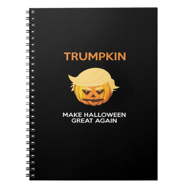 Halloween Trumpkin V4 Anteckningsbok (Framsidan)