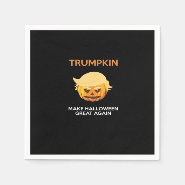 Halloween Trumpkin V4 Pappersservett (Framsidan)