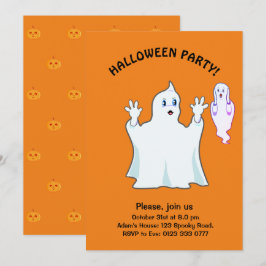 Halloween Trumpy & Munchy Spöken Inbjudan