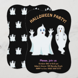 Halloween Trumpy & Munchy Spöken-inbjudan Inbjudningar