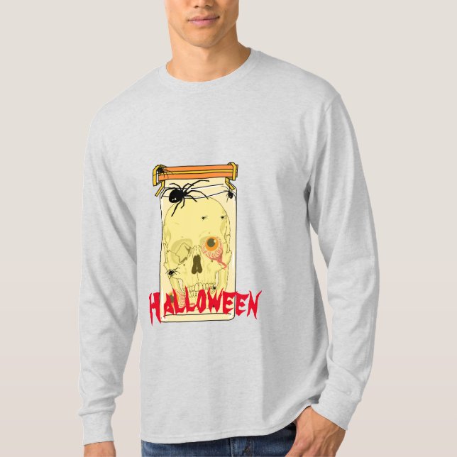 Halloween Tshirt Scary T Shirt (Framsida)
