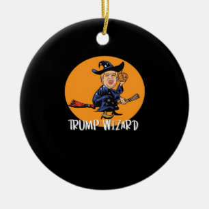Halloween Ttrump-guiden Funny Classic Julgransprydnad Keramik