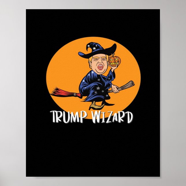 Halloween Ttrump-guiden Funny Classic Poster (Framsidan)