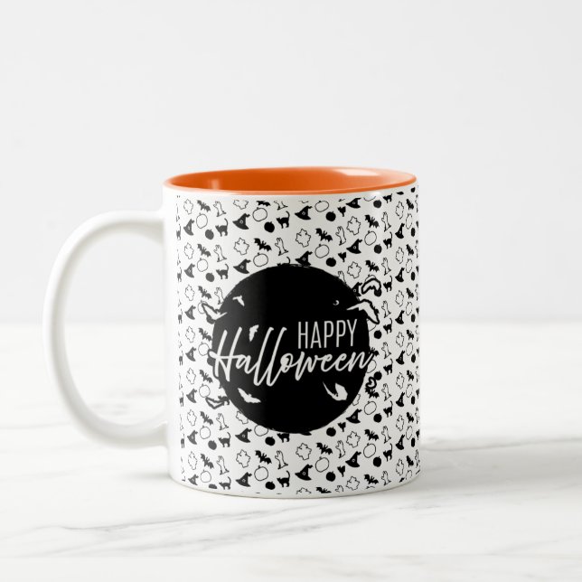Halloween  Två-Tonad mugg (Vänster)