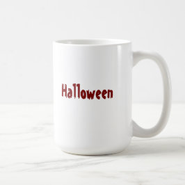 Halloween Tvåtons Djup och Ljus Röd Spooky-Koppar Kaffemugg