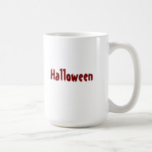 Halloween Tvåtons Djup och Ljus Röd Spooky-Koppar Kaffemugg