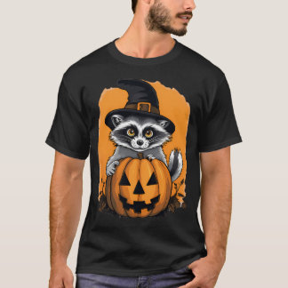 Halloween tvättbjörn t shirt