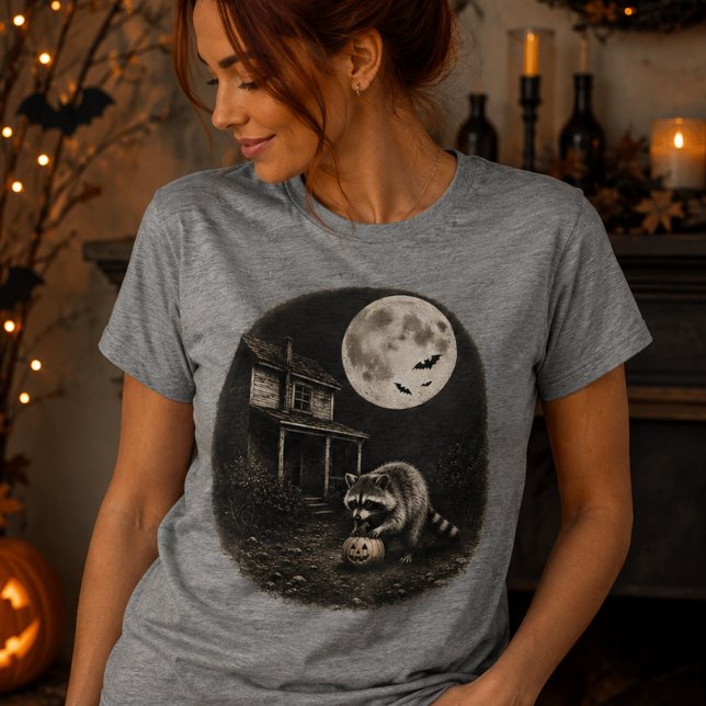 Halloween tvättbjörn  t shirt (Skapare uppladdad)