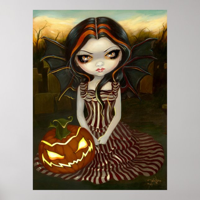 Halloween Twilight gothic Fairy Pump Art Skriv ut Poster (Framsidan)