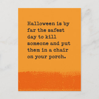 Halloween Twisted Humor Hälsning Vykort