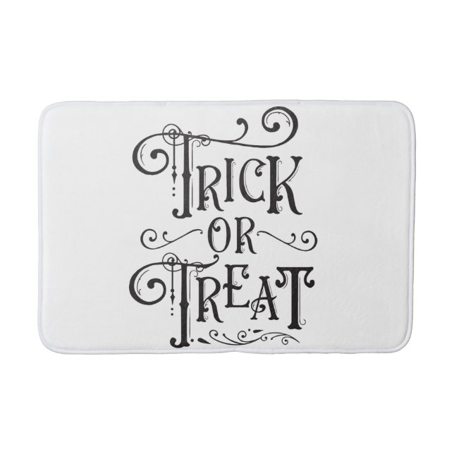 Halloween-typografi av gammalt slag badrumsmatta (Framsidan)