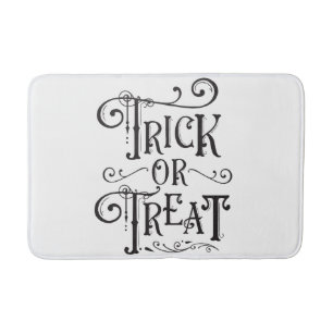 Halloween-typografi av vintagekaraktär badrumsmatta
