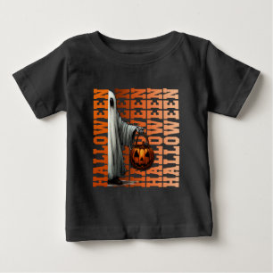 Halloween-typografi cool spökpumpa presentidéer t shirt