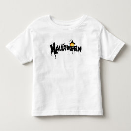 Halloween Typografi T Shirt