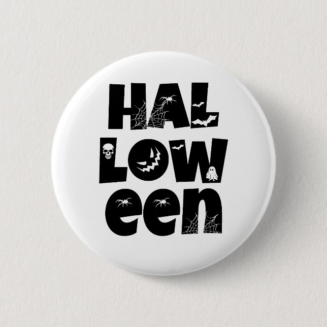 Halloween Typography Knapp (Framsida)