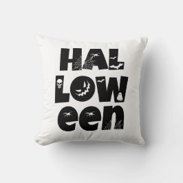 Halloween Typography Kudde