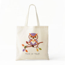 Halloween Uggla Bus eller godis Bag