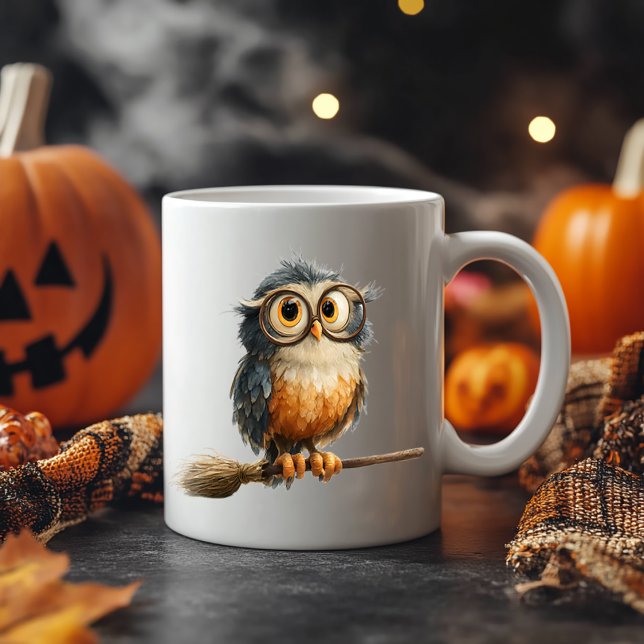 Halloween Uggla Kaffemugg (Skapare uppladdad)