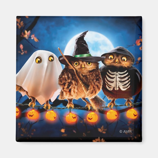 Halloween Uggla Magnet (Framsidan)