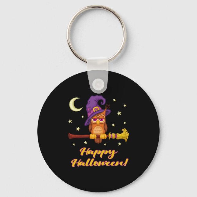 Halloween Uggla Nyckelring (Framsida)