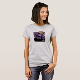 Halloween Uggla och Cat Shirt T-shirt