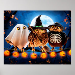Halloween Ugglor Poster