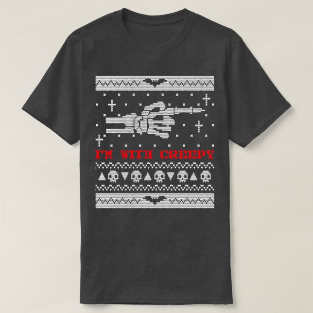 Halloween Ugly Sweater2 T Shirt (Design framsida)