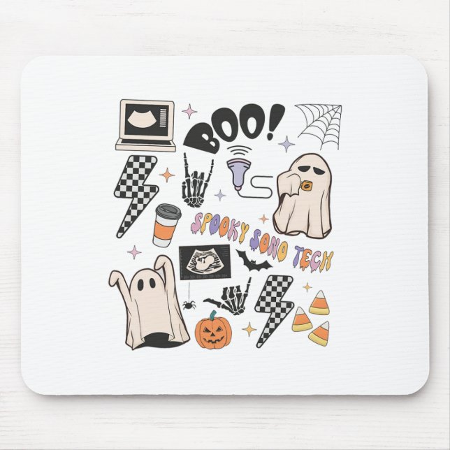 Halloween Ultrasound Tech Fall Autumn Sonographer Musmatta (Framsidan)
