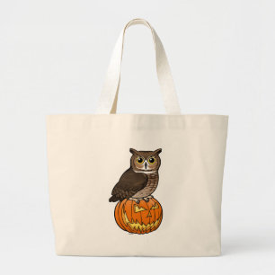 Halloween underbar Horned uggla Jumbo Tygkasse