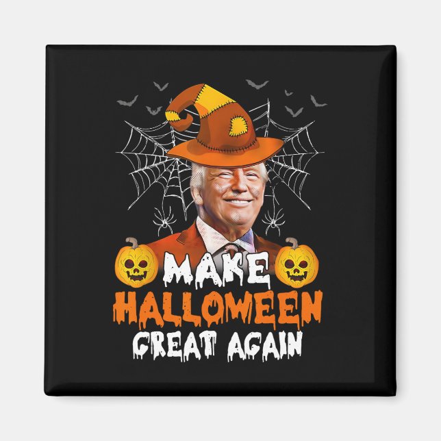Halloween Underbar igen Lustigt Trump Jack o lante Magnet (Framsidan)