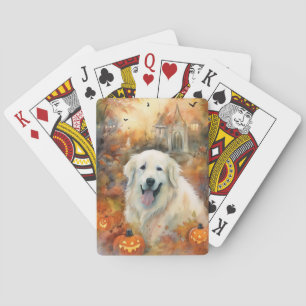Halloween Underbara Pyrenéer med pumpor Casinokort