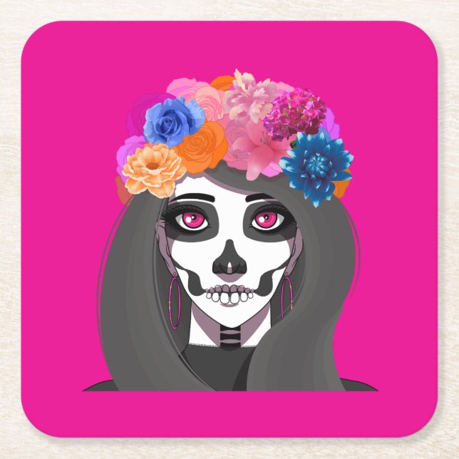 Halloween  underlägg papper kvadrat (Framsidan)