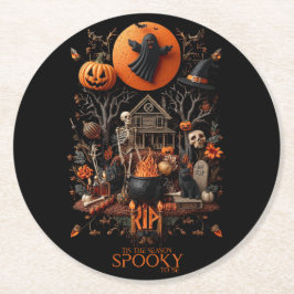 halloween underlägg papper rund