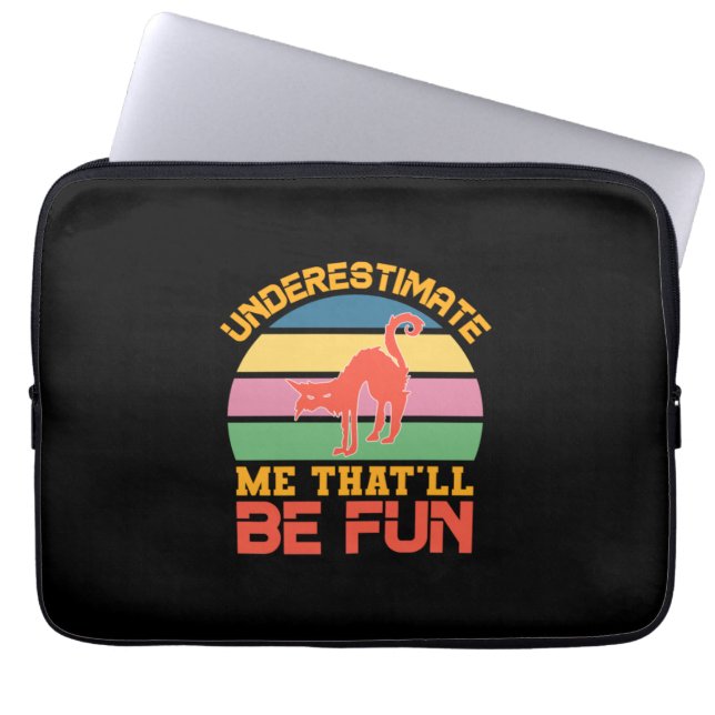 Halloween underskattar mig som blir Roligt Laptop Fodral (Framsidan)