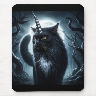 Halloween Unicorn Black Cat Haunted Forest Musmatta