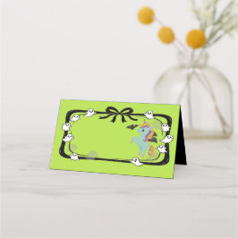 Halloween Unicorn Greeting Bat Place Card Placeringskort