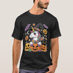 Halloween Unicorn Pumpkin Cat Kids Cute Costume Sh T Shirt